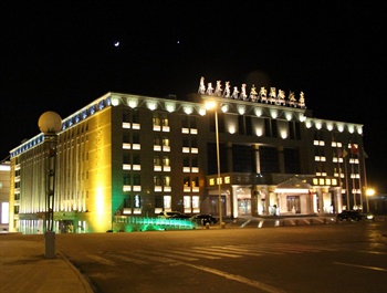 阿拉善太西国际饭店外观夜景图片