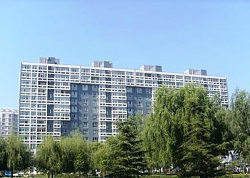 北京阳光短租服务式公寓苏州桥店酒店外观图片