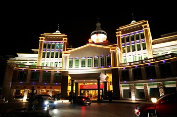 广州新广地商务酒店外夜景图片