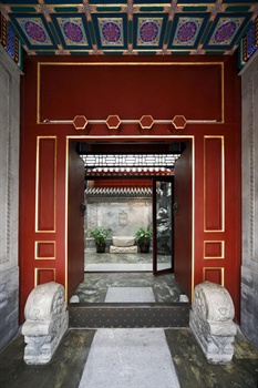 北京什刹海紫檀文化酒店大门图片